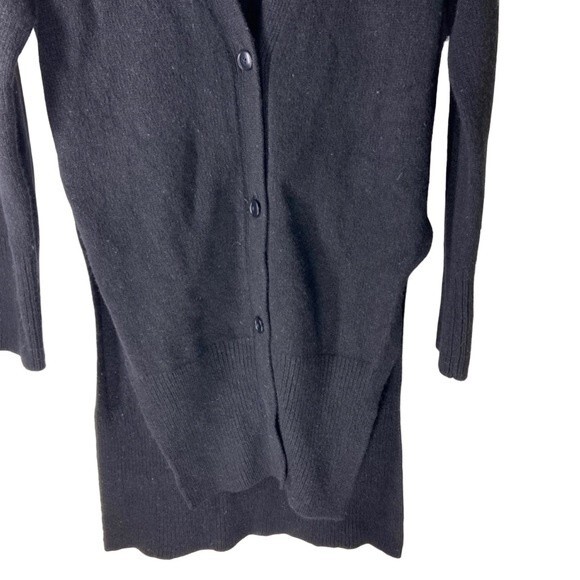 Everlane Black Cashmere Blend Long Button Front Cardigan Sweater Women’s XS - Picture 8 of 11